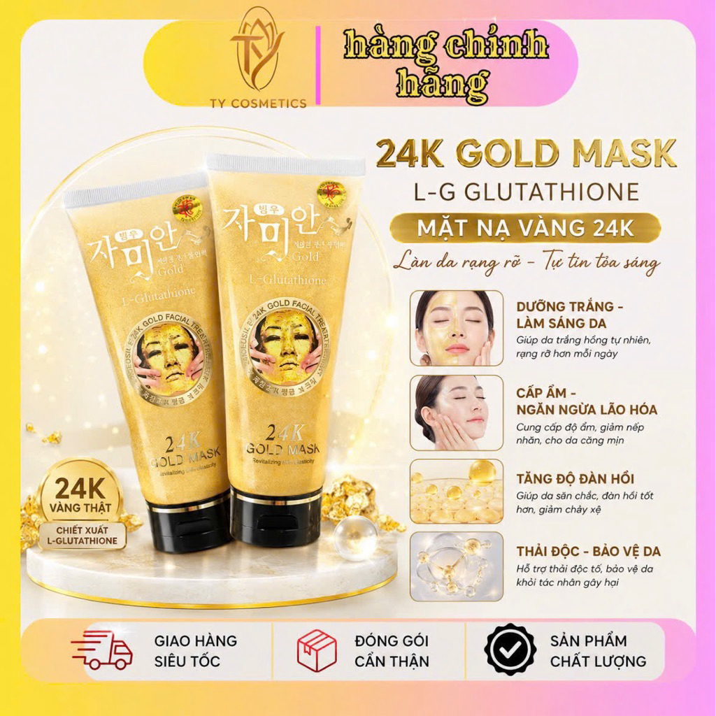 (Auth) Mặt Nạ Vàng Collagen Tinh Chất 24K hi  hi hi hi iu