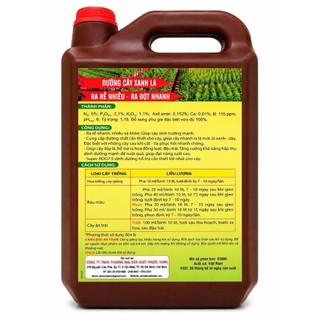 Phân bón Super ROOT 5 Đầu Bò[can 5 lít](rễ phát - lá xanh)