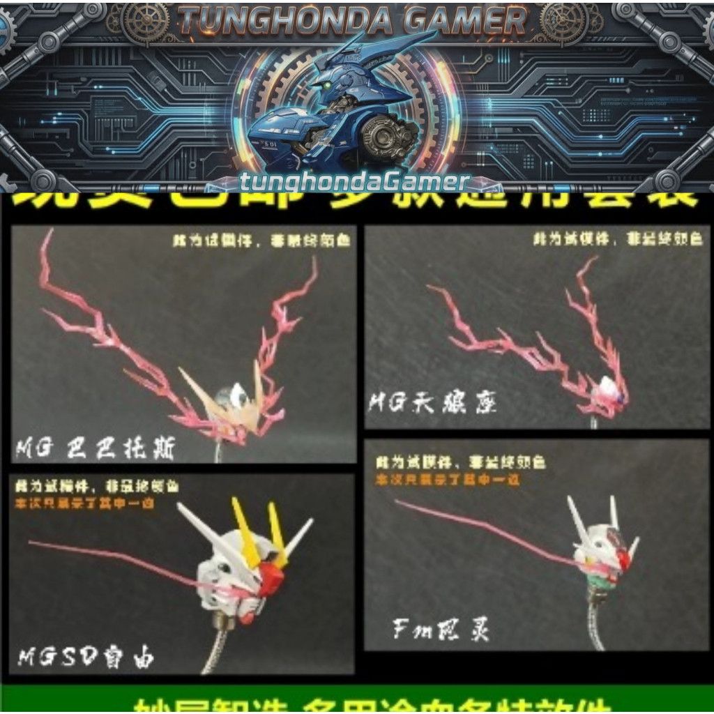phụ kiện hiệu ứng đặc biệt mắt cho MGSD MG HG TV FM Barbatos Strike freedom Vidar Rex lupus | tungho
