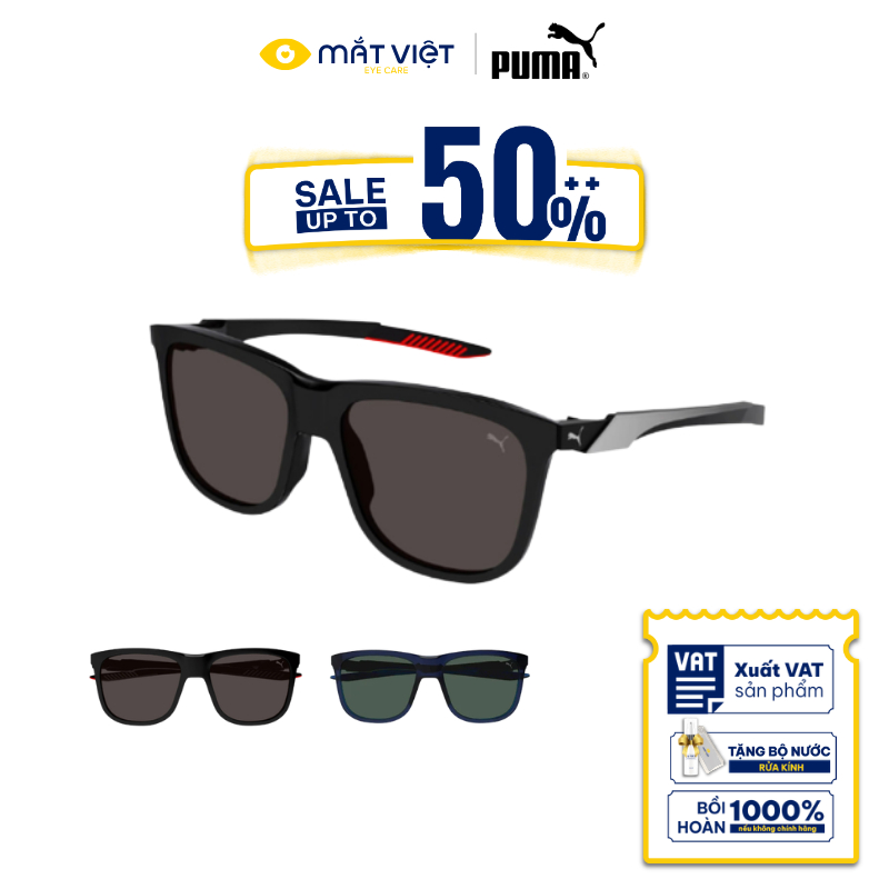 Kính Mát Nam PUMA PU0360S Chính Hãng Chống UV, Kính Mát Chữ Nhật, Kính Mát Thời Trang, Mắt Kính Chín