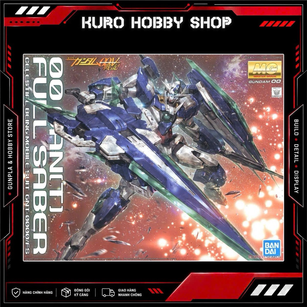 MG 1/100 Qant 00 Full Saber Gundam - Mô hình lắp ráp Bandai