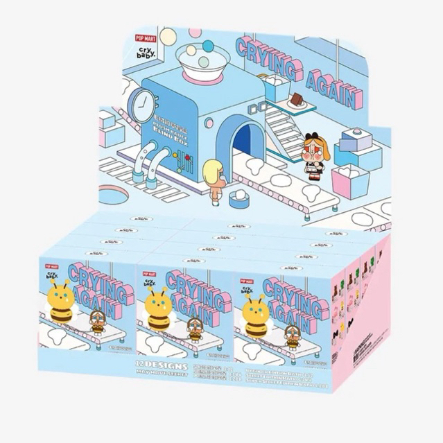 POPMART WHOLE SET PIN CÀI CRYBABY CRYING AGAIN 12 BLINDBOX (CHÍNH HÃNG SẴN HN)