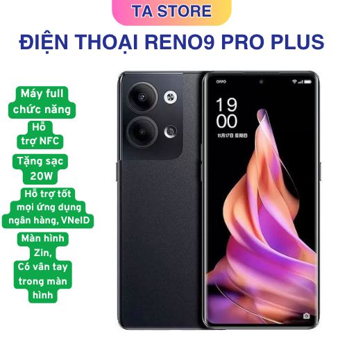 Điện thoại Oppo Reno9 Pro Plus 16GB/256GB Snapdragon 8+ Gen 1 AMOLED 120Hz Camera 50MP NFC