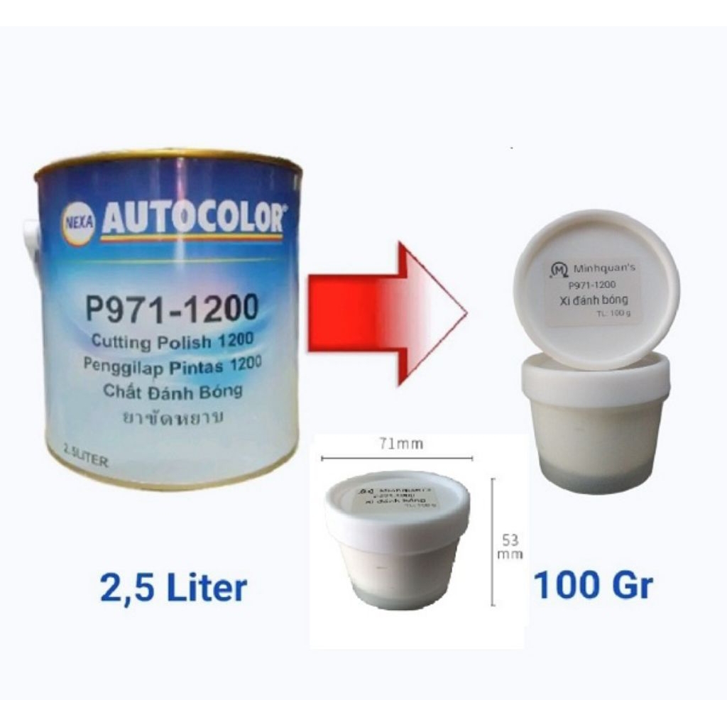 Xi đánh bóng đa năng Nexa Autocolor P971-1200 - chiếc lẻ 100 g