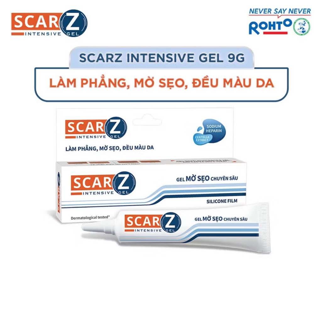 Gel ScarZ  giúp giảm sẹo, mềm sẹo, đều màu da tuýp 9g