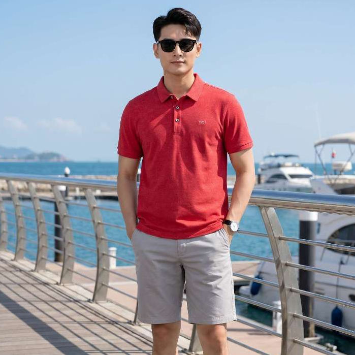 Áo Polo Nam DUGARCO– Vải Co Giãn – Thoáng Mát, Chống Nhăn – Áo Thun Có Cổ Nam Thời Trang 233PLS21058