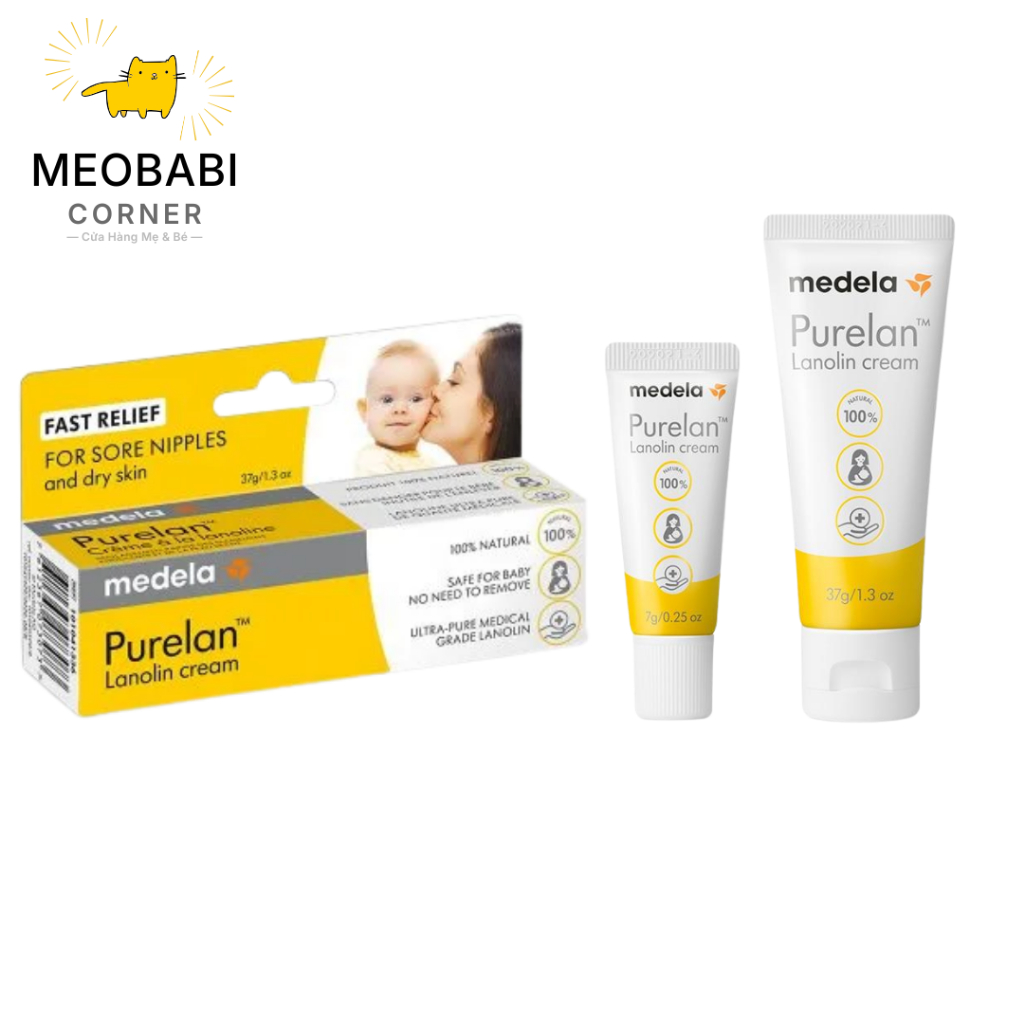 Kem bôi đầu ti Medela Purelan Lanolin / Medela Organic