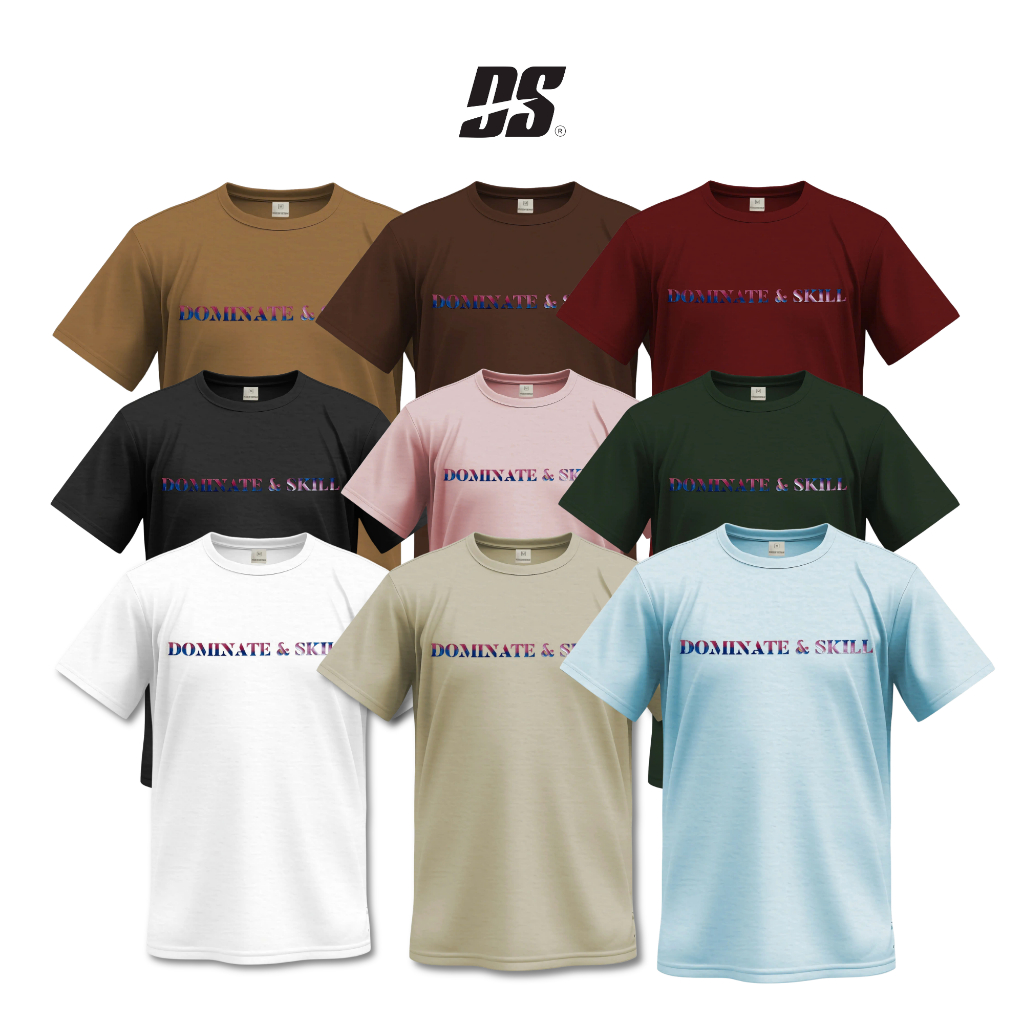 Áo Thun Cổ Tròn Nam Nữ Thoáng Mát Dominate & Skill DS Sport - DS25 Basic B09
