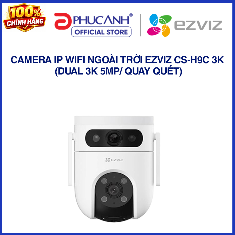 Camera ip wifi ngoài trời EZVIZ CS-H9C 3K (Dual 3K 5MP/ Quay quét)