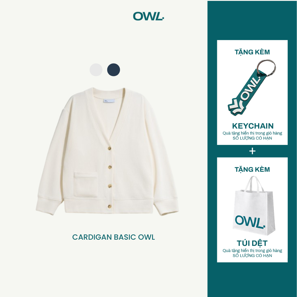 Áo khoác Cardigan Owlbrand Basic