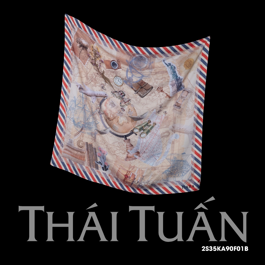 Khăn Choàng Vuông Cao Cấp 90x90cm 2S35KA90 - Thái Tuấn Fashion