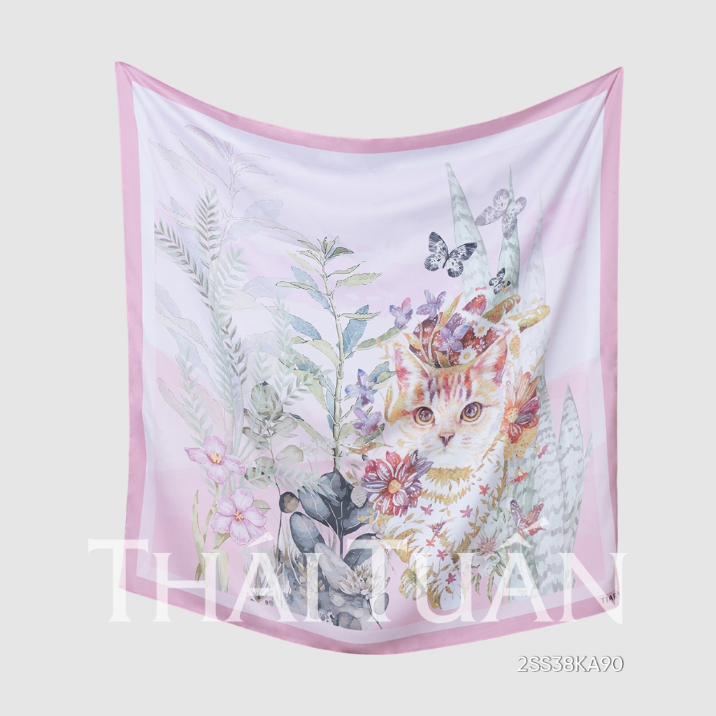 Khăn Choàng Vuông Cao Cấp 90x90cm 2SS38KA90 - Thái Tuấn Fashion