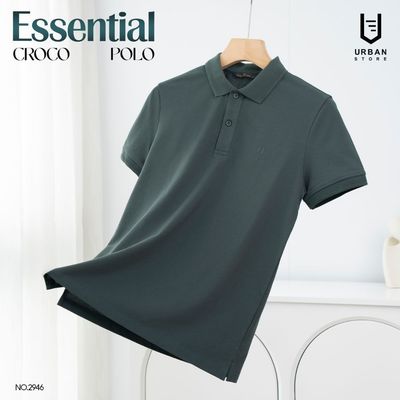 Áo Polo Nam Urban vải COTTON dệt thoáng mát thấm hút tốt co giãn thoải mái hình thêu tỉ mỉ phom slim NO 2946