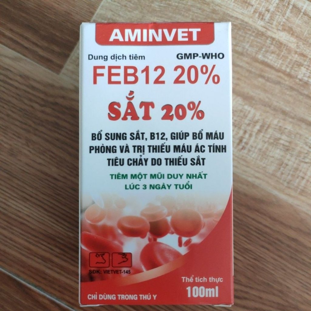 FEB12 20% Sắt 20% bổ máu cho vật nuôi.
