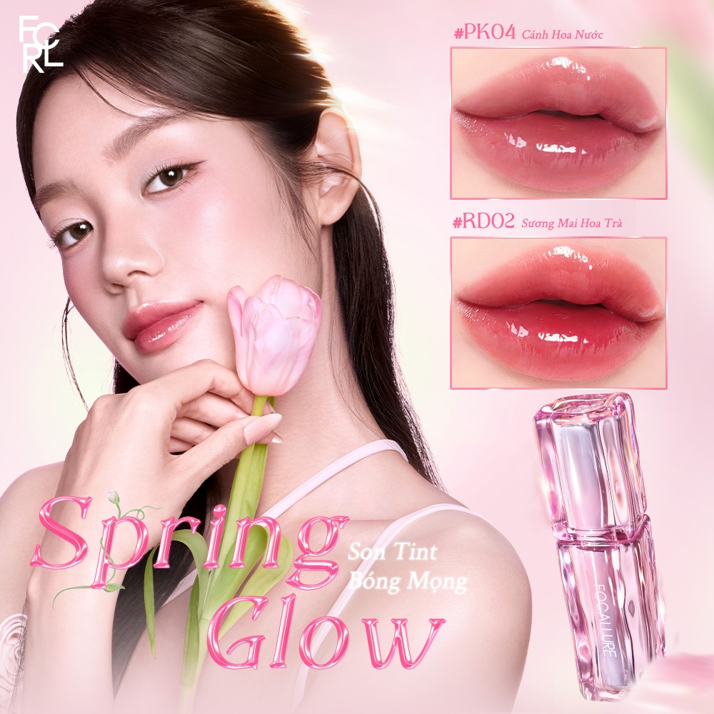 [NEW] Focallure Spring Glow Son Tint Bóng Mọng Nước 1.8g | BigBuy360 - bigbuy360.vn