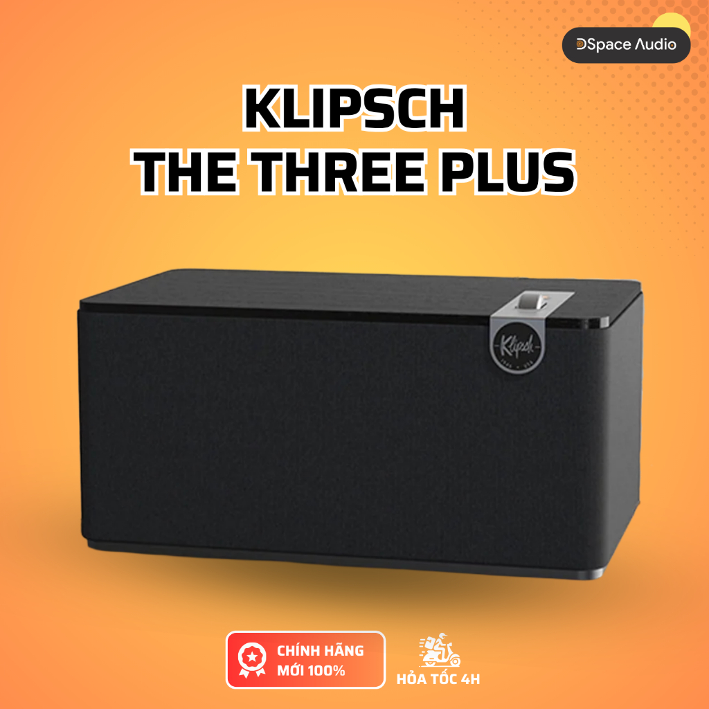 Loa Klipsch The Three Plus - Loa cho phòng khách, thiết kế hiện đại, nghe stereo, chính hãng bảo hàn