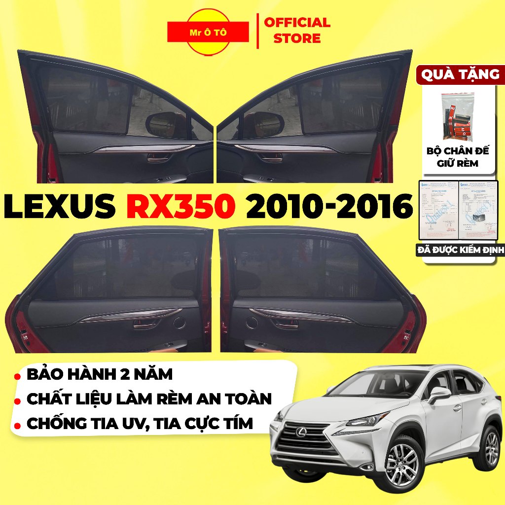 Rèm Che Nắng Xe LEXUS NX200T, NX300 2015-2021 Loại 1 MR Ô.TÔ Chống Tia UV, Bảo Hành 2 Năm