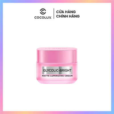 Kem Dưỡng L'Oréal Glycolic - Bright Matte Luminizing Cream Sáng Da 30ml
