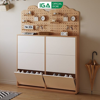 Tủ giày thông minh IGA cánh lật tiết kiệm diện tích - Gp20