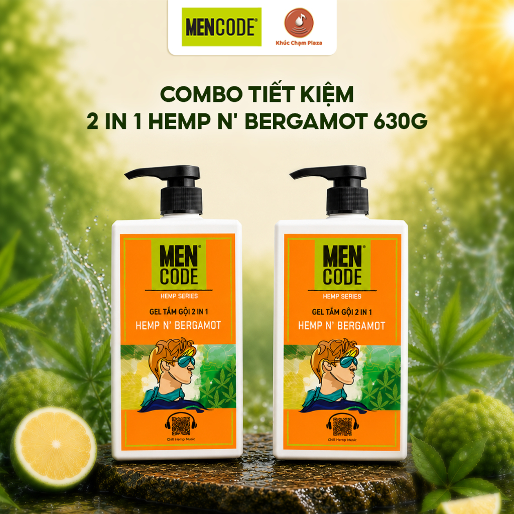 Combo Nam giới MENCODE: Combo Tiết Kiệm 2 IN 1 HEMP N' BERGAMOT| 40000241 |