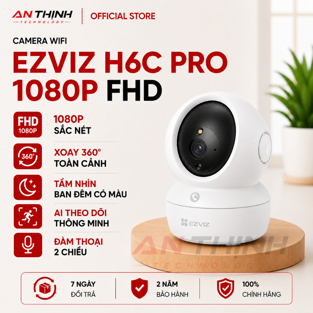 Camera Wifi Ezviz H6C Pro 1080P