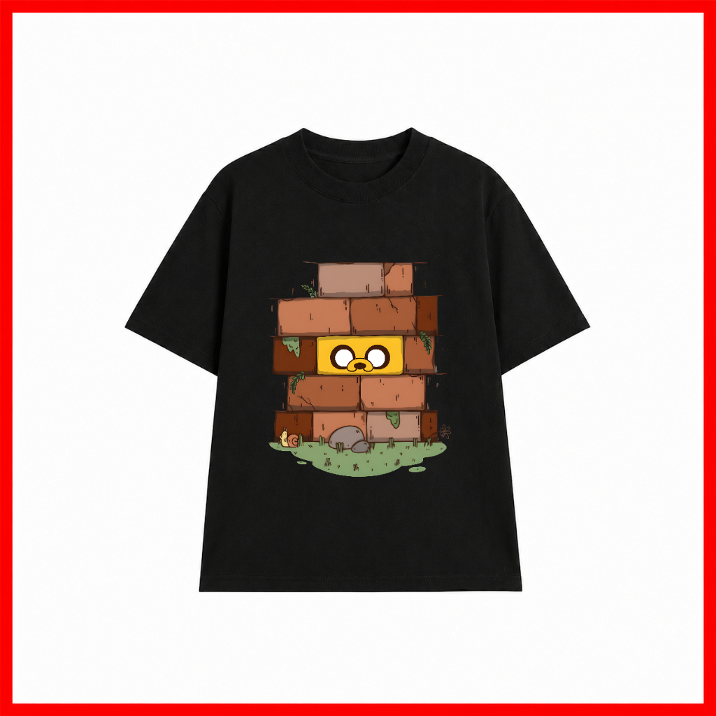 Áo Thun Jake the Dog - Adventure Time character, Unisex Form Rộng Cotton Mềm
