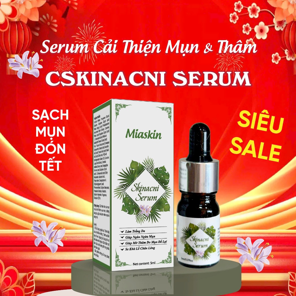 Cao Lá Nam Cô Đặc Skin 7 Days 💥 CAO CẤP 💥 Serum 4 In hỗ trợ các vấn đề về mụn lọ 5ml  Cao Lá Nam Cô 