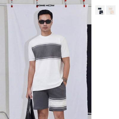 [New7] Set T-shirt Color Block Short Side, Chất Vải Pique Cotton Thoải Mái Vận Động, SB0065, SOME HOW STORE