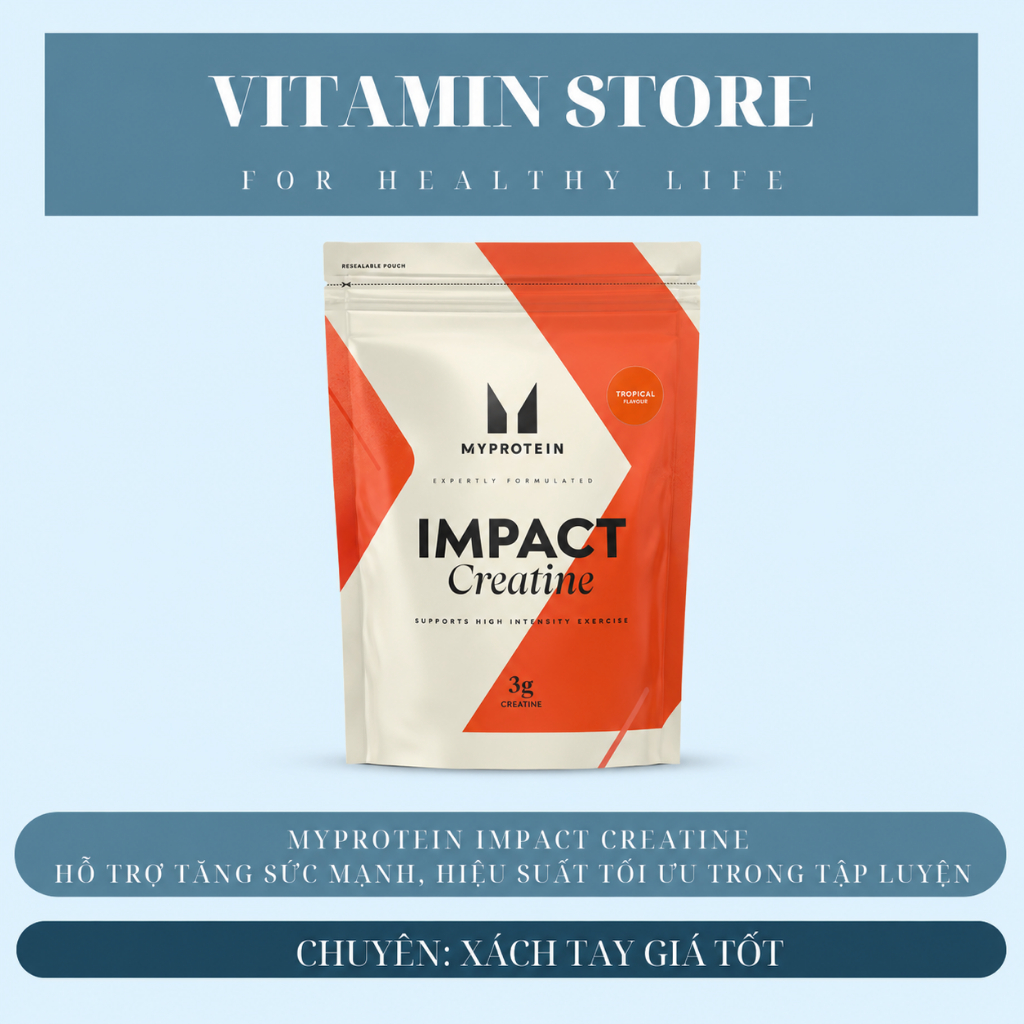 Myprotein - Impact Creatine hương Berry Brust - 500g và 1000g