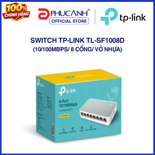 Thiết bị chia mạng TP-Link TL-SF1008D (10/100Mbps/ 8 Cổng/ Vỏ Nhựa)