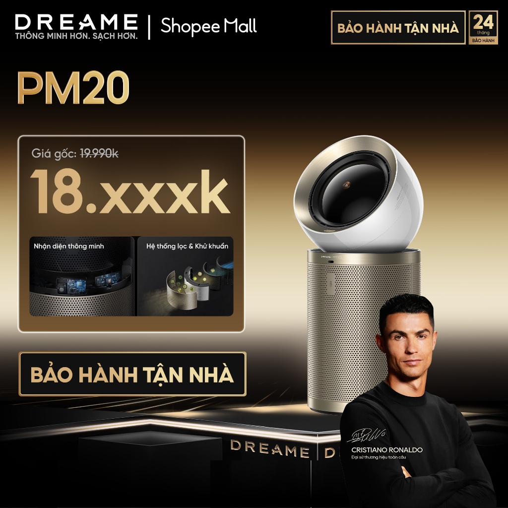[Bảo hành tận nhà] Dreame PM20/ PM10/ PM NEO Máy Lọc Không Khí Thông Minh | Lọc 4 Lớp