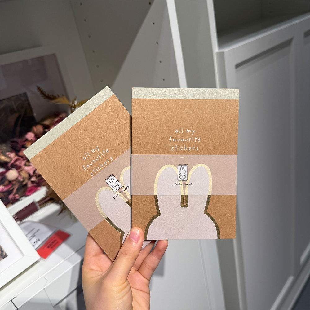 Sổ Sticker Miffy 20 Trang Lật Trên Sticker Con Dấu Hoạt Hình Bộ Sticker DIY Trang Trí Sổ Tay Journal