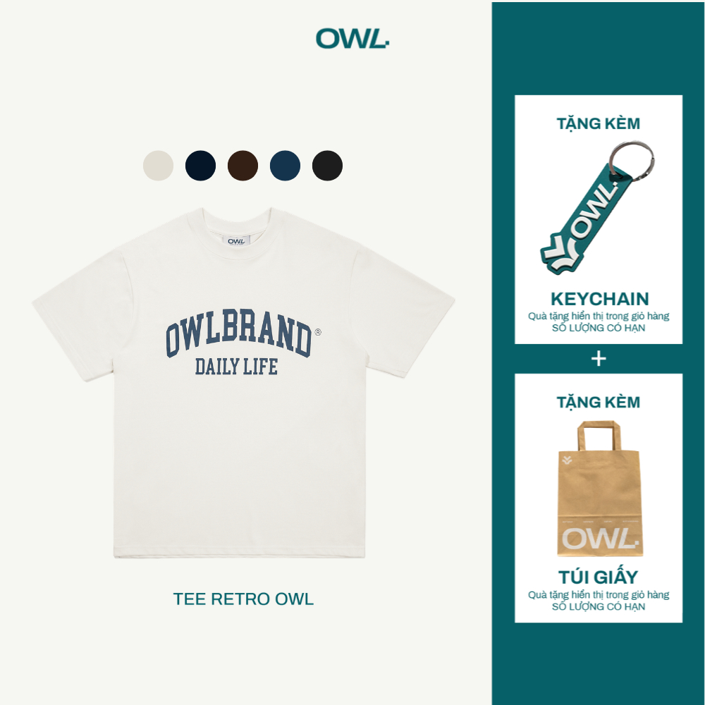 Áo thun Regular Owlbrand Retro