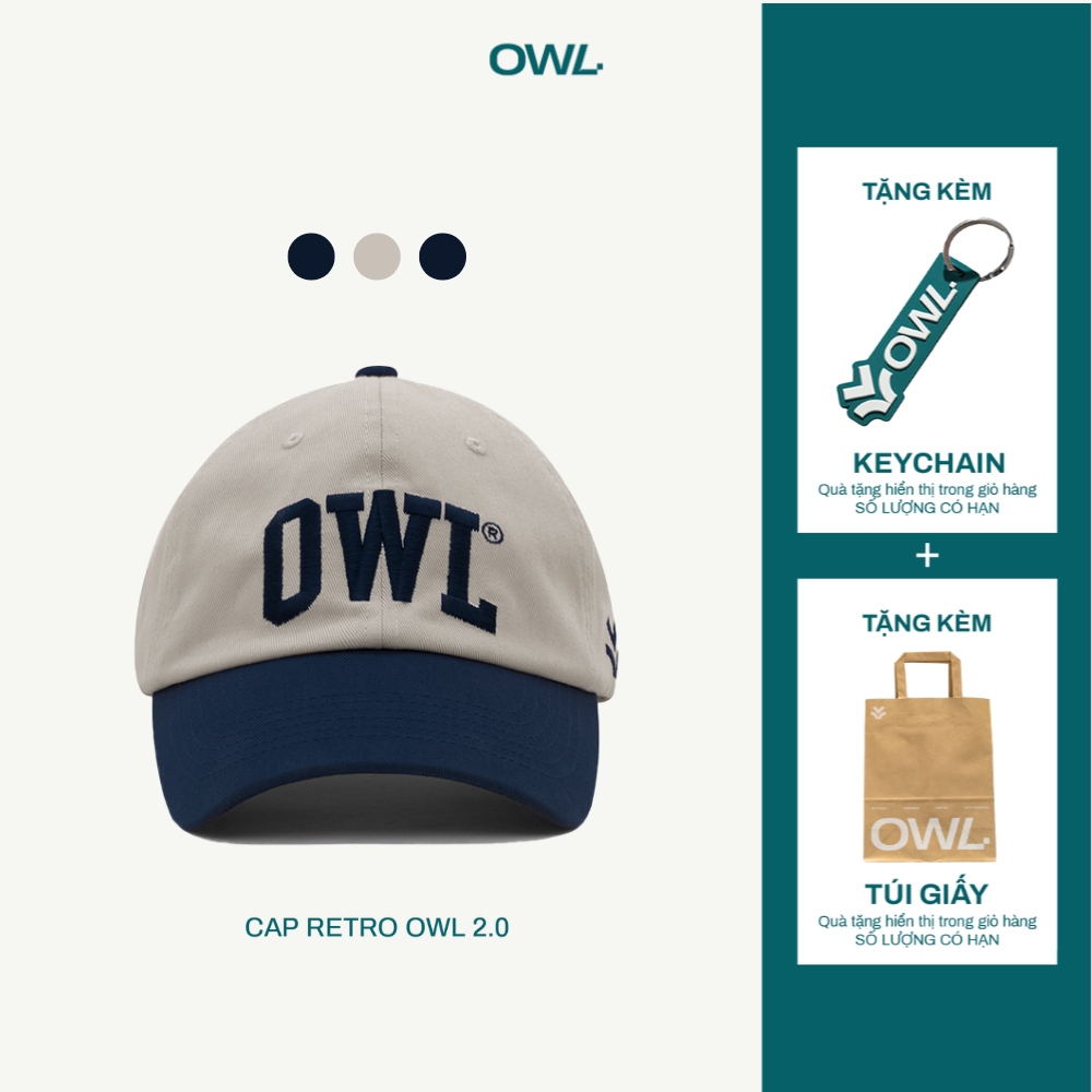 Mũ/nón lưỡi trai OWL BRAND RETRO CAP ESCAPE