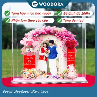 Standee Lắp Ghép 3D - Mô Hình In Theo Yêu Cầu, Kỷ Niệm Sinh Nhật, Quà Tặng Cặp Đôi (Tặng Hộp+ Túi)
