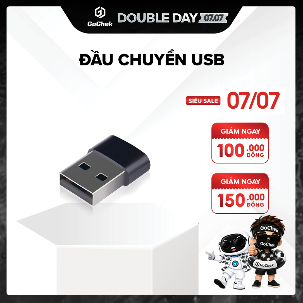 Đầu Chuyển Đổi Type C Sang Thiết Bị Khác GoChek – Kết Nối Tiện Lợi Cho Điện Thoại/Laptop