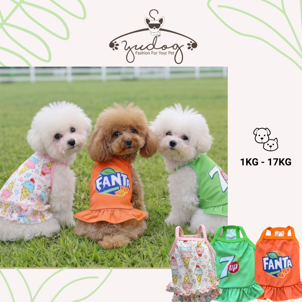 Đầm dây xinh cho chó mèo Yudog