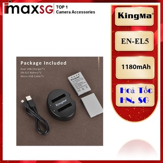 PIN SẠC ĐÔI MÁY ẢNH KINGMA THAY THẾ CHO NIKON EN-EL5