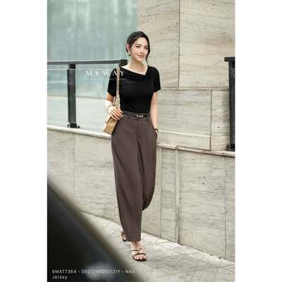 Quần Jogger Công Sở Nữ MY WAY Cạp Cao Phong Cách Trẻ Trung Thời Thượng 1MQ01131Y