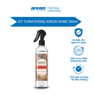 Xịt Thơm Phòng Areon Home Táo Quế 300ml - Xịt khử mùi Hương Tươi mát, Sang Trọng