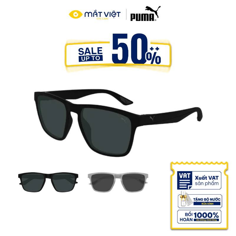 Kính Mát Nam PUMA PU0505S Chính Hãng Chống UV, Kính Mát Vuông, Kính Mát Thời Trang, Mắt Kính Chính H