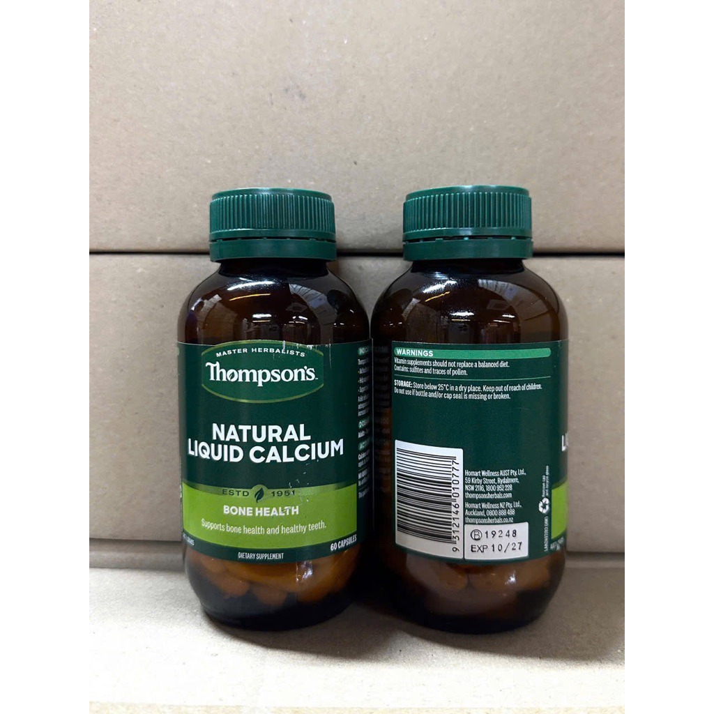 lViên Canxi sữa Thompson's Natural Liquid Calcium 60 viên