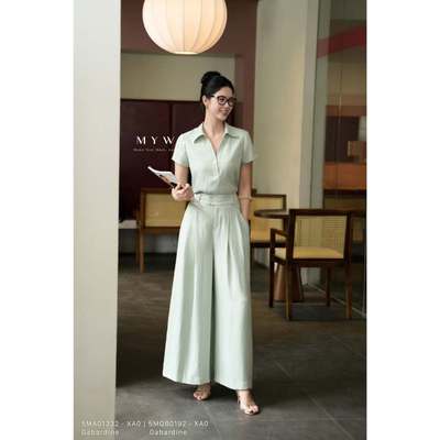Set Sơ Mi Quần Suông Nữ MY WAY Công Sở Dáng Basic Sang Trọng 5MA01332 cXA0