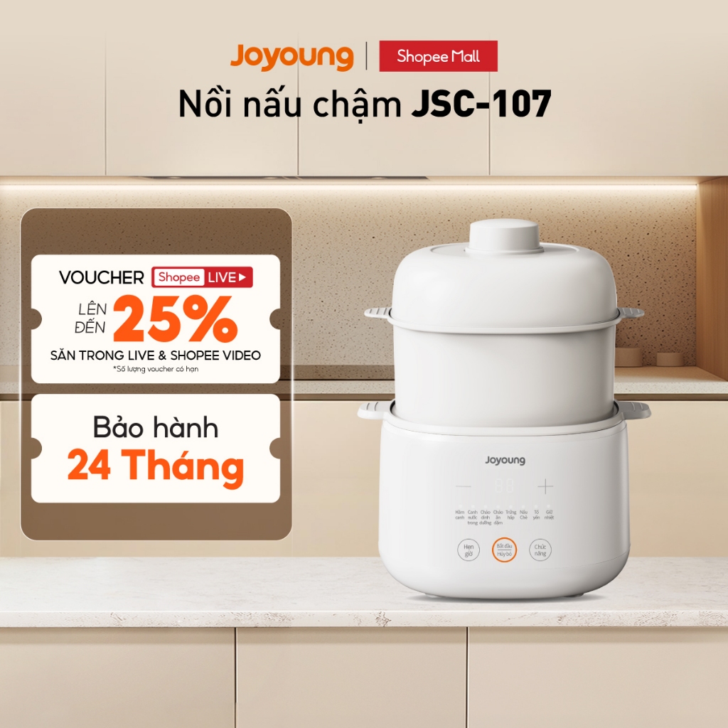 [Livestream] Nồi nấu chậm Joyoung JSC-107 | Dung tích 1L | Công suất 200W