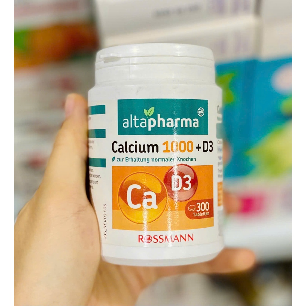 Calcium 1000 + D3 Altapharma – Bổ sung Canxi & Vitamin D3 chuẩn Đức 🇩🇪