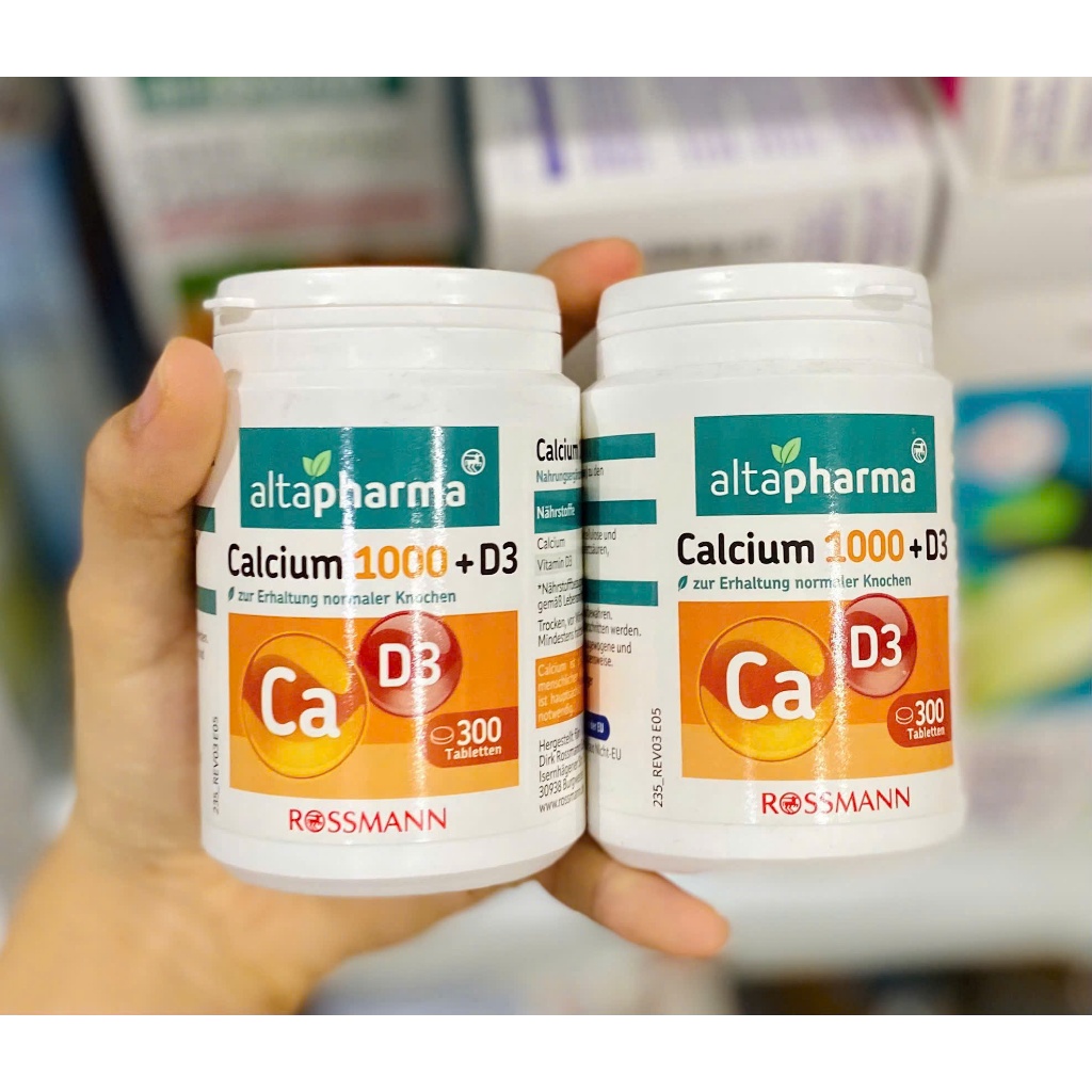Calcium 1000 + D3 Altapharma – Bổ sung Canxi & Vitamin D3 chuẩn Đức 🇩🇪