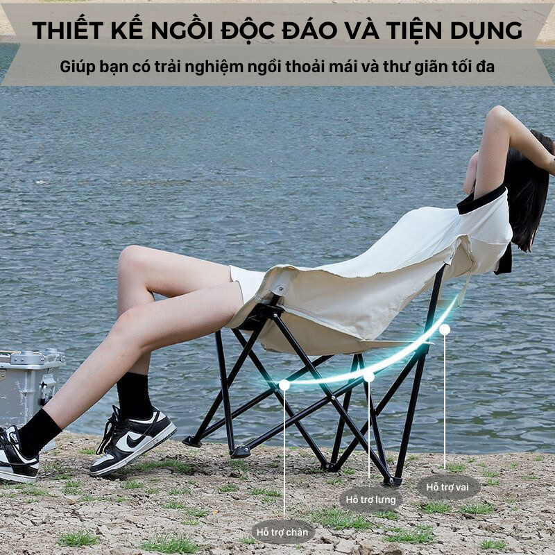 Ghế Camping Ngả Lưng Tmountain Gấp Gọn Thư Giãn Dã Ngoại Du Lịch Cao Cấp Cứng Cáp | BigBuy360 - bigbuy360.vn