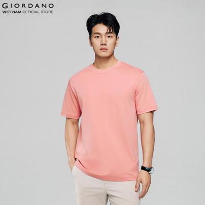 GIORDANO Áo Thun Nam Cổ Tròn Ngắn Tay Men Luxe Touch 01026340