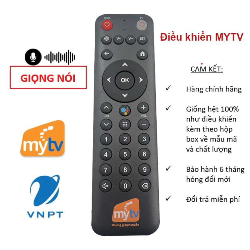 Điều khiển tivi có giọng nói My tivi thay thế nhiều mẫu MYTV / VNPT TV BOX