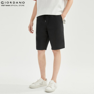 [Online Exclusive] GIORDANO Quần Shorts Nam Lưng Thun Dây Rút 01106339